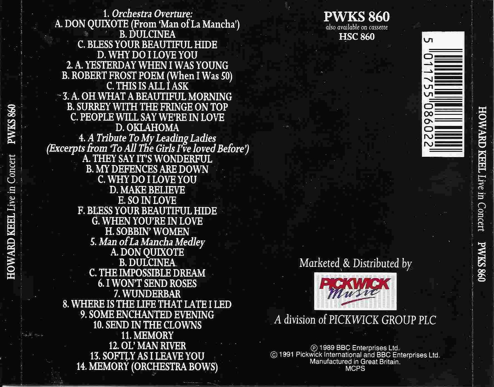 Back cover of PWKS 860